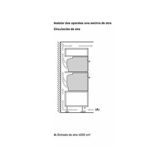 Horno Multifunción BOSCH HBG7241B1, Integrable, 71 L, Home Connect, AirFry, Negro
