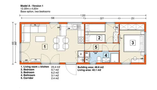 Casa móvel 42 m²