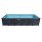 Piscina Graphite Rectangular INTEX – 6,00 x 3,00 x 1,24m – Diseño Antracita