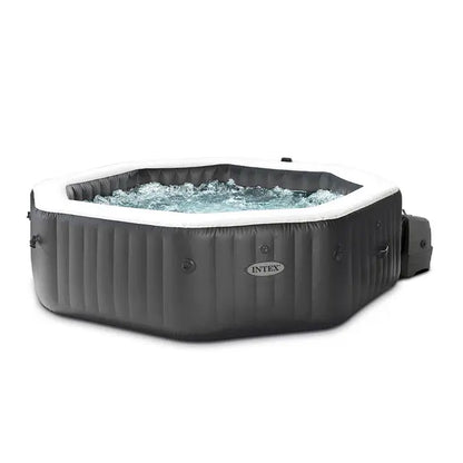 Spa Hinchable INTEX PureSpa Carbone – 6 Personas – 6 Jets + 140 Burbujas – Wi-Fi – Sal