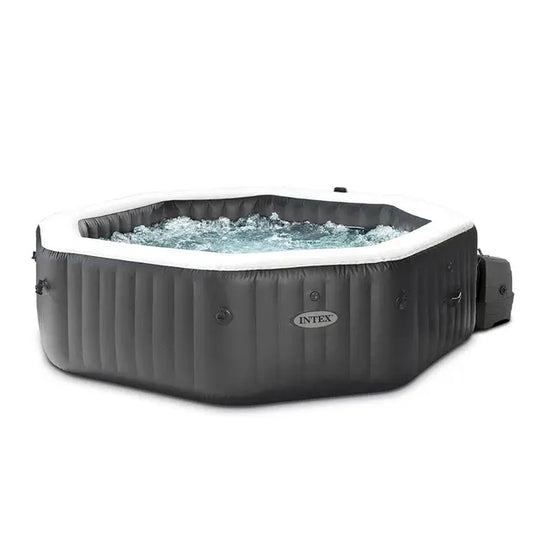 Spa Hinchable INTEX PureSpa Carbone – 6 Personas – 6 Jets + 140 Burbujas – Wi-Fi – Sal