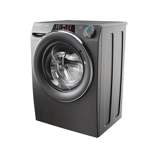 Lavadora Candy RapidÓ RO1484DWMCRT/1-S, Carga Frontal, 8 kg, 1400 rpm, Clase A, Motor Inverter, Wi-Fi, Antracita