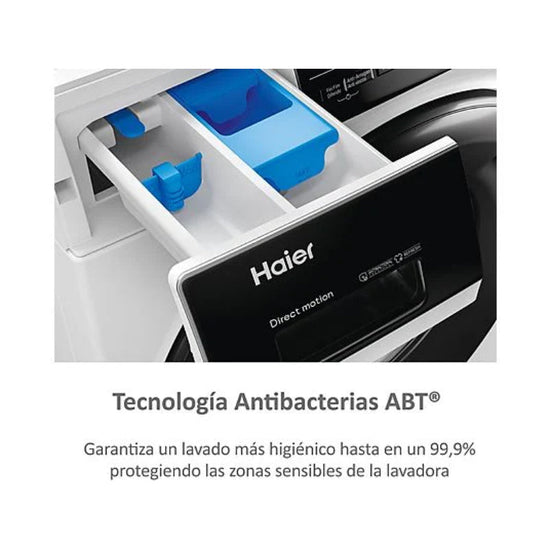 Lavadora-Secadora Haier HWD90-B14939-IB I-Pro Serie 3, 9 kg + 6 kg, 1400 rpm, Clase A/C, Direct Motion