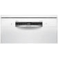 Lavavajillas Bosch SMS4EMW06E Serie 4, Libre Instalación, 60 cm, 14 Servicios, Clase B, Home Connect, Blanco