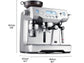 Cafetera Express Sage Oracle SES980BSS4EEU1, 2400 W, 15 bar, 2,5 L, 2 Tazas, Pantalla LCD, Acero Inoxidable