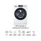 Lavadora Haier HW80-BP14929A-S I-Pro Serie 1, Carga Frontal, 8 kg, 1400 rpm, Clase A, Motor Inverter, 48 cm, Blanco