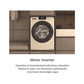 Lavadora Haier HW80-BP14929A-S I-Pro Serie 1, Carga Frontal, 8 kg, 1400 rpm, Clase A, Motor Inverter, 48 cm, Blanco