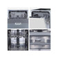 Lavavajillas Hisense HV543D10, Integrable, 45 cm, 11 Servicios, Clase D, Motor Inverter, 3er Cajón