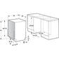 Lavavajillas Hisense HV543D10, Integrable, 45 cm, 11 Servicios, Clase D, Motor Inverter, 3er Cajón