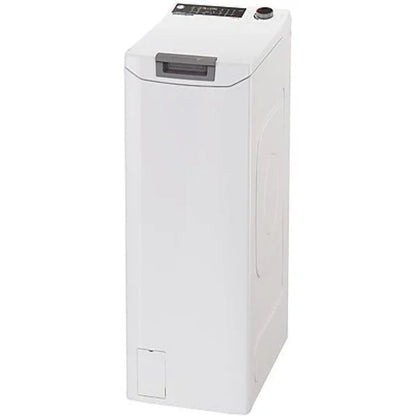 Lavadora Hoover THOS2856TM4-S, Carga Superior, 8,5 kg, 1400 rpm, Clase B, Motor Inverter, Wi-Fi, Blanco