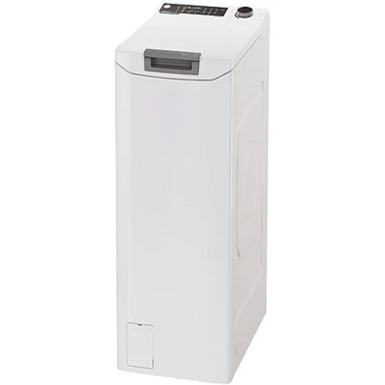 Lavadora Hoover THOS2856TM4-S, Carga Superior, 8,5 kg, 1400 rpm, Clase B, Motor Inverter, Wi-Fi, Blanco