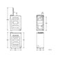 Lavadora ok. OWM 6213 C, Carga Superior, 6 kg, 1200 rpm, Clase C, Motor AC, Blanco