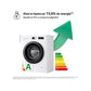 Lavadora LG F4X1009NWK, Carga Frontal, 9 kg, 1400 rpm, Clase A, AI Direct Drive™, Vapor, Wi-Fi, Blanco Marfil