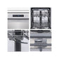 Lavavajillas Hisense HS623D10X, Libre Instalación, 60 cm, 14 Servicios, Clase D, Motor Inverter, Inox