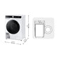 Lavadora-Secadora Samsung WD90DG6G94BKU3, 9 kg + 5 kg, 1400 rpm, Clase A/E, Control AI, Autodosificación, 48 cm
