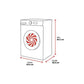 Lavadora Bosch WUU28T63ES, Carga Frontal, 8 kg, 1400 rpm, Clase A, Motor EcoSilence, Blanco