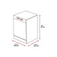 Lavavajillas AEG FFB64617ZM Serie 6000, Libre Instalación, 60 cm, 13 Servicios, Clase C, AirDry, Inox