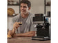 Cafetera Express Cecotec Power Espresso 20 Grind, 20 bar, 1350 W, 1,7 L, 2 Tazas, Molinillo Ajustable, Thermoblock, Pantalla Táctil, Negro