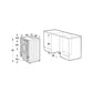 Lavadora-Secadora Hisense WD3M841BWIES, Integrable, 8 kg + 6 kg, 1400 rpm, Clase E/B, Motor Inverter