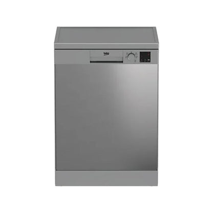 Lavavajillas Beko DVN05320X, Libre Instalación, 60 cm, 13 Servicios, Clase E, Quick & Shine, Inox