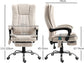 Silla de Masaje Vinsetto 921-246V91CW, 70 cm, 120 cm Alto, Crema