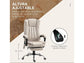 Silla de Masaje Vinsetto 921-246V91CW, 70 cm, 120 cm Alto, Crema
