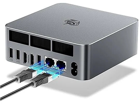 Mini PC Gaming Beelink EQR6, AMD Ryzen 7 6800U 4,9 GHz, 32 GB RAM DDR5, 1 TB SSD, Radeon 680M, Wi-Fi 6, Windows 11 Pro, Gris