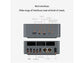 Mini PC Gaming Beelink EQR6, AMD Ryzen 7 6800U 4,9 GHz, 32 GB RAM DDR5, 1 TB SSD, Radeon 680M, Wi-Fi 6, Windows 11 Pro, Gris