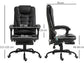 Silla de Masaje Vinsetto 921-342V91BK, 79 cm, 121 cm Alto, Negro