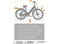 Bicicleta Eléctrica de Ciudad HILLMILES Milecity, Batería 468 Wh, Motor Potente, 80 km Autonomía, 7 Velocidades, 26", Verde