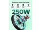 Bicicleta Eléctrica de Ciudad HILLMILES Milecity, Batería 468 Wh, Motor Potente, 80 km Autonomía, 7 Velocidades, 26", Verde