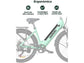 Bicicleta Eléctrica de Ciudad HILLMILES Milecity, Batería 468 Wh, Motor Potente, 80 km Autonomía, 7 Velocidades, 26", Verde