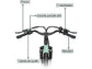 Bicicleta Eléctrica de Ciudad HILLMILES Milecity, Batería 468 Wh, Motor Potente, 80 km Autonomía, 7 Velocidades, 26", Verde