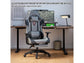 Silla Gaming FOXSPORT DJ05, Reposabrazos 3D, Hasta 200 kg, Reclinación 155°, Negro