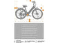 Bicicleta Eléctrica de Ciudad HILLMILES Milecity, Batería 468 Wh, Motor Potente, 80 km Autonomía, 7 Velocidades, 26", Verde