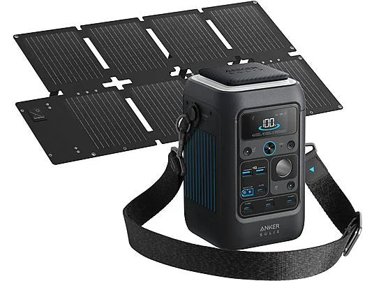 Estación de Energía ANKER SOLIX KIT C300X DC + PS60, 288 Wh, 300 W, LiFePO4, Wi-Fi, App