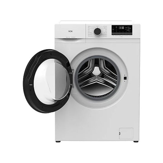Lavadora VOK EVW-6UDWL21, Carga Frontal, 6 kg, 1000 rpm, Clase D, Profundidad 49,1 cm, Blanco