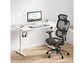 Silla de Oficina SENSE7 Nobu, Hasta 130 kg, Respaldo 76 cm, Gris Oscuro/Negro
