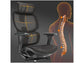 Silla de Oficina SENSE7 Nobu, Hasta 130 kg, Respaldo 76 cm, Gris Oscuro/Negro