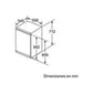 Congelador de Bajo Encimera Bosch GIV11AFE0, 72 litros, Integrable, Blanco