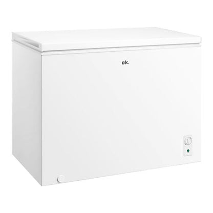 Arcón Congelador Horizontal OK. OFZ 181 E W, 293 L, Clase E, Control Mecánico, 4 Estrellas, Blanco