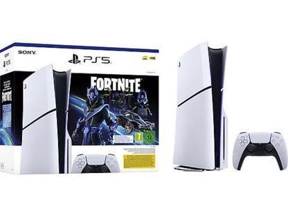 Consola PS5 Sony PlayStation 5 Slim Fortnite, 1 TB, Blanco