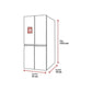 Frigorífico Americano Hisense RS818N4TIE1, 636 L, Total No Frost, Dispensador sin Conexión a Red, Clase E, Inox