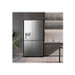 Frigorífico Americano Hisense RS818N4TIE1, 636 L, Total No Frost, Dispensador sin Conexión a Red, Clase E, Inox