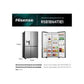 Frigorífico Americano Hisense RS818N4TIE1, 636 L, Total No Frost, Dispensador sin Conexión a Red, Clase E, Inox