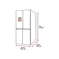 Frigorífico Americano LG GSLC41PYPE, 638 L, Total No Frost, Dispensador sin Conexión a Red, Inox