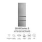 Frigorífico Combinado Haier 3D 60 Serie 5 HTW5618CNMG, 360 L, Total No Frost, Clase C, Inox