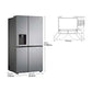 Frigorífico Americano LG GSLV71PZTD, 635 L, Total No Frost, Clase D, Dispensador sin Conexión a Red, Inox