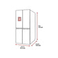 Frigorífico Americano LG GSLV71PZTD, 635 L, Total No Frost, Clase D, Dispensador sin Conexión a Red, Inox