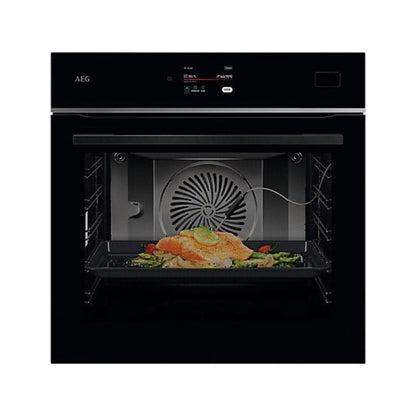 Horno a Vapor AEG Serie 8000 TB8SB73ZAB, 70 L, Hidrolítico, Steamify, Encastrable, Negro